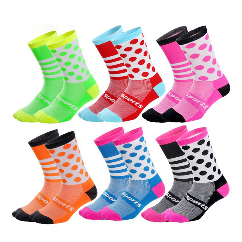 The newest child cycling socks fashion geometric jacquard children's socks