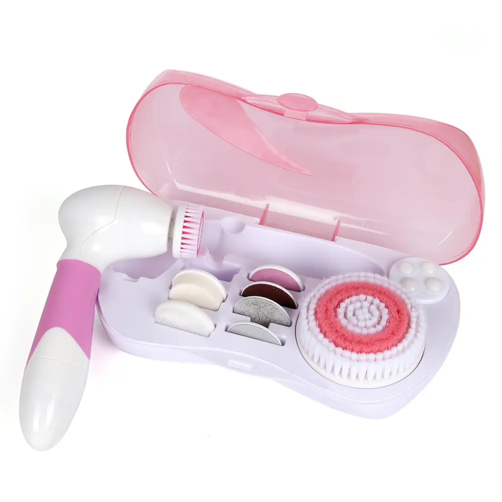 Body Face Wash Brush Cleaner Set Kit Tool Facial Cleanser Scrub SPA Beauty Massager Device