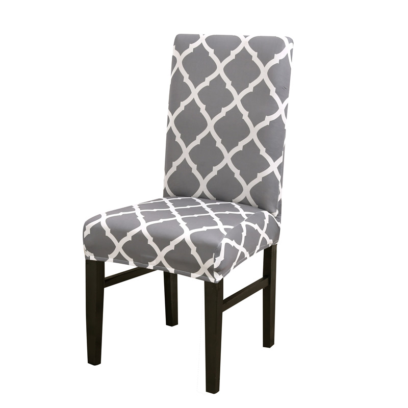 Anti-Dirty Home Dining Hotel Use General Elastic Cross Border Geometric Chair Cover