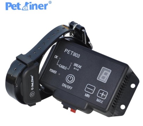 Petrainer PET803-1 система ограждения для собак, тренировочный ошейник с электрическим током, 2 собаки, черный