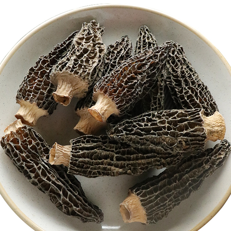 AD Health Products Wild Raw Dried Mushrooms China Trade Price Black Morel Mushroom Food Edible