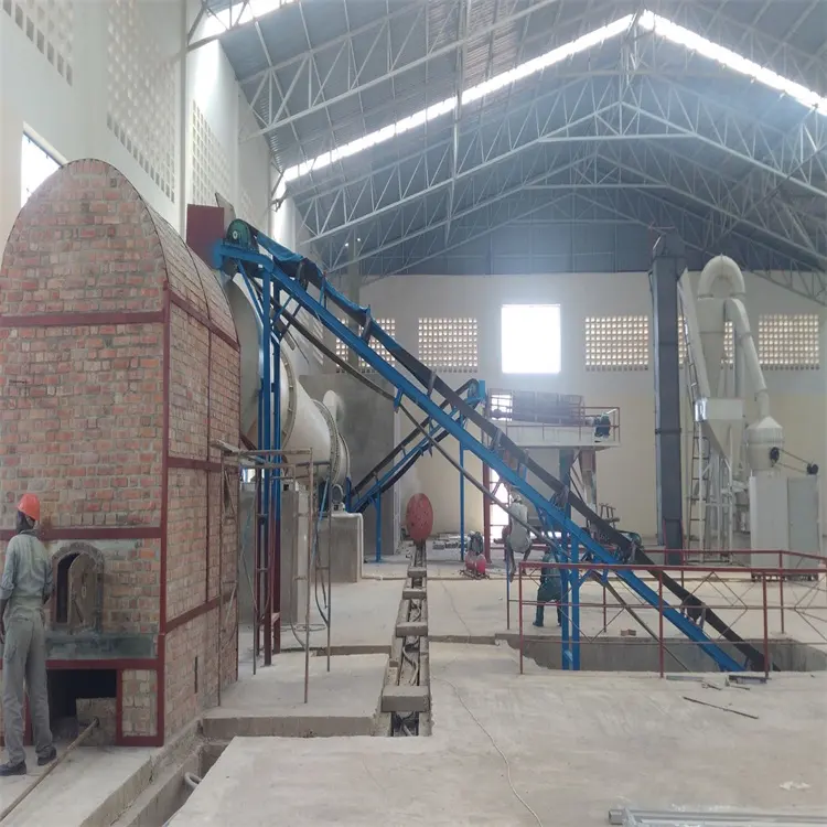 Rotary type fertilizer drying equipment/plant