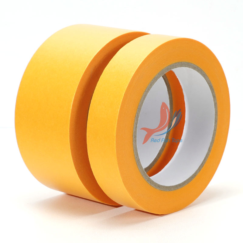 High Temperature Water Resistance Orange Smooth Rice Paper Masking Tape Washi