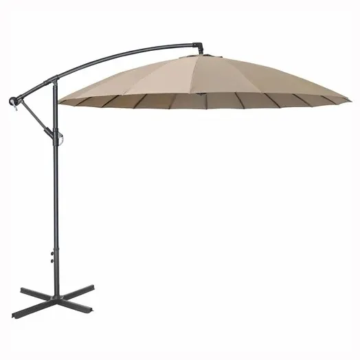12 FT 3M 8 Ribs Luxury Foldable outdoor yard patio cantilever parasol garden umbrella