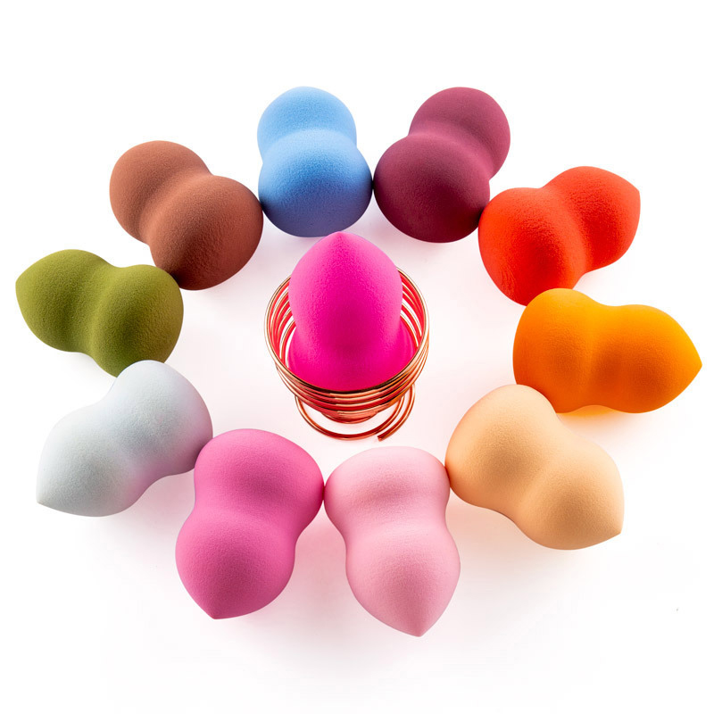 Esponjas de maquillaje, косметический блеск для губ, губной блеск с блендер индивидуалный логотип, изготовленный на заказ блендер для макияжа