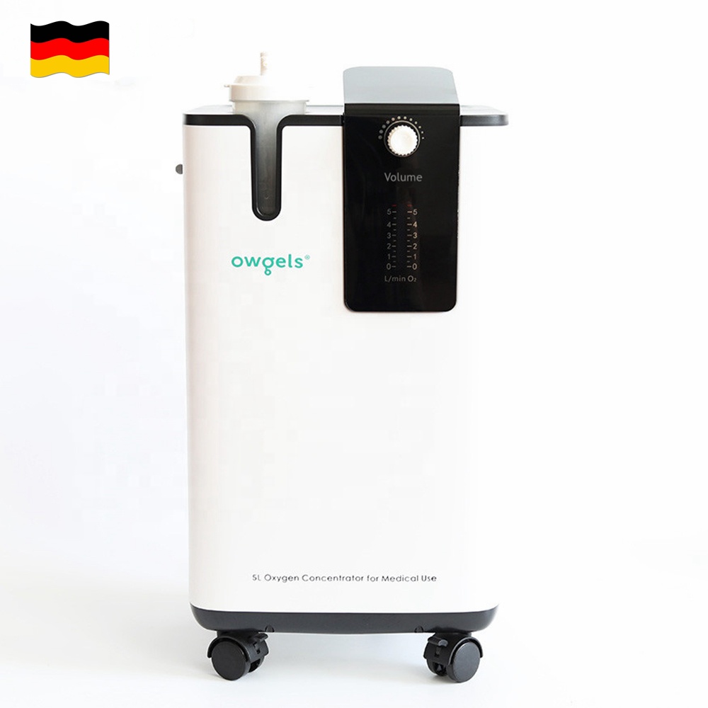 Owgels Boutique CE ISO Medical 5L Oxygen Concentrator Machine Oxygenerator With Nebulizer Used LED Display Touch Screen