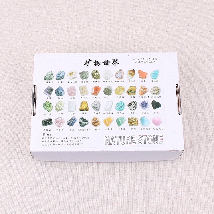 Wholesale high quality rolling stone set crystal healing stone gift box