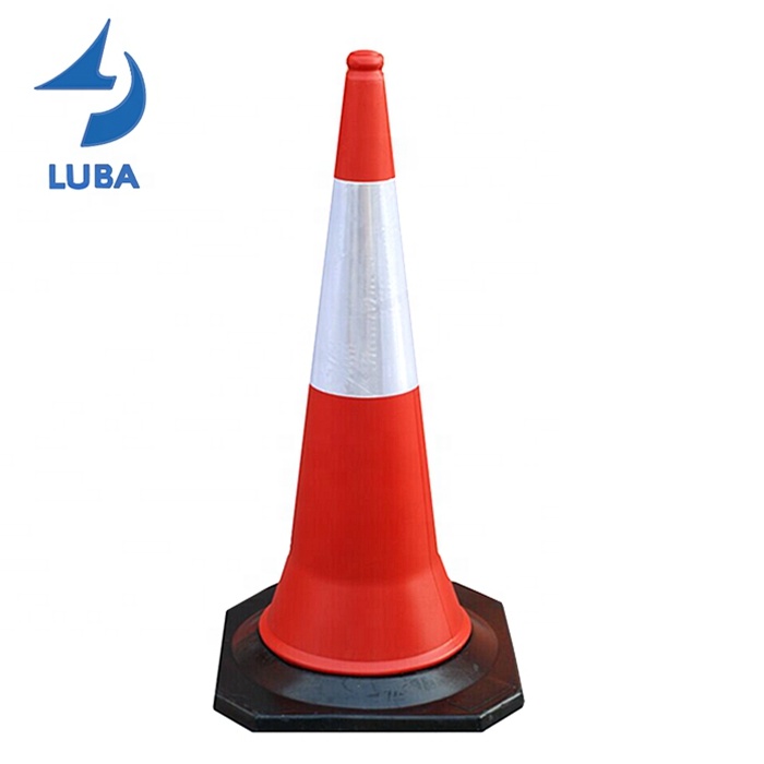 100Cm PE Economic Soft Reflective Flexible Road Street Safety Warning Traffic Cones