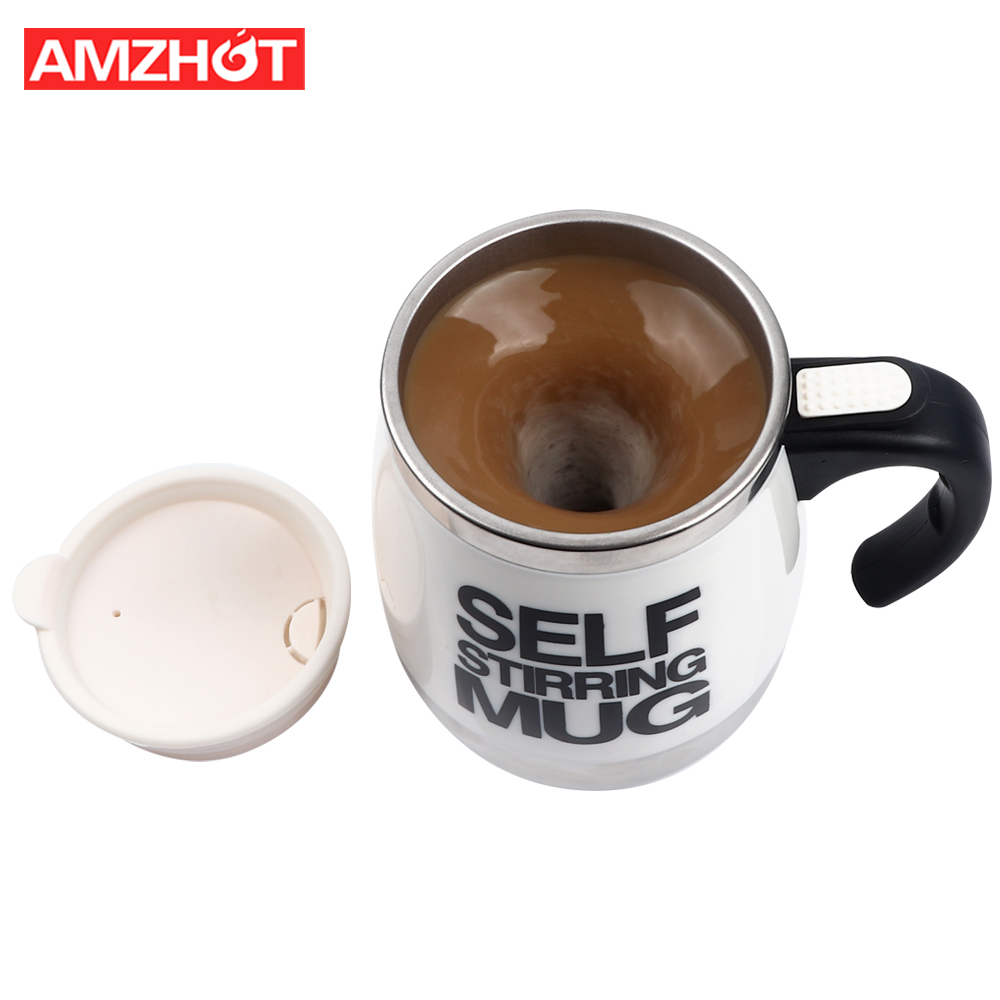 G26-0100 400 мл/13,5 OZ Автоматическая помешивающая кружка само смешивания кружки из нержавеющей стали с функцией автоматического перемешивания кофейная кружка