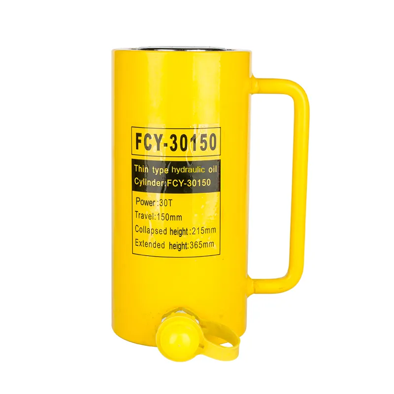 Extended hydraulic long ram jack for engine FCY-30150 Stoke10-100T