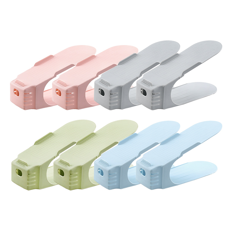Wholesale Customized plastic shoe organizer mold shoe holder display saving cabinet closet mould