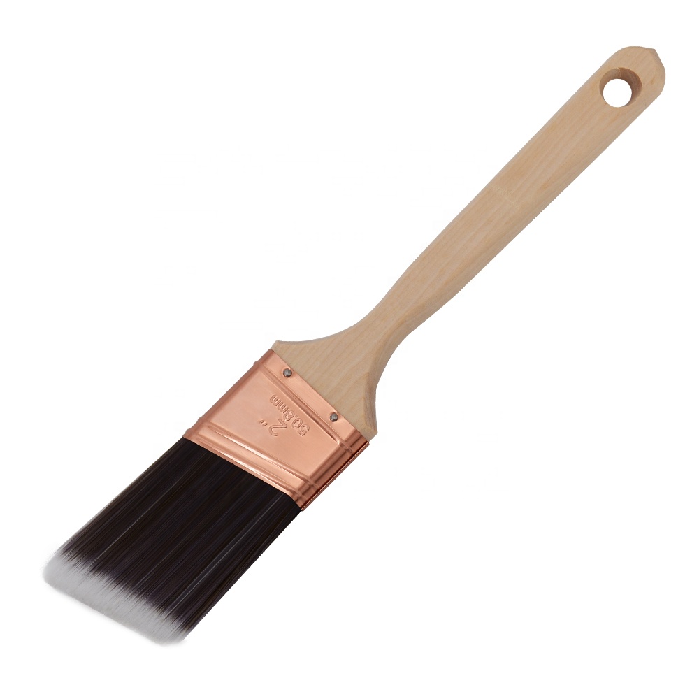 Special Offer Tapered brush,angled paint brush,professional paint brush with synthetic filament long wooden handle 32122