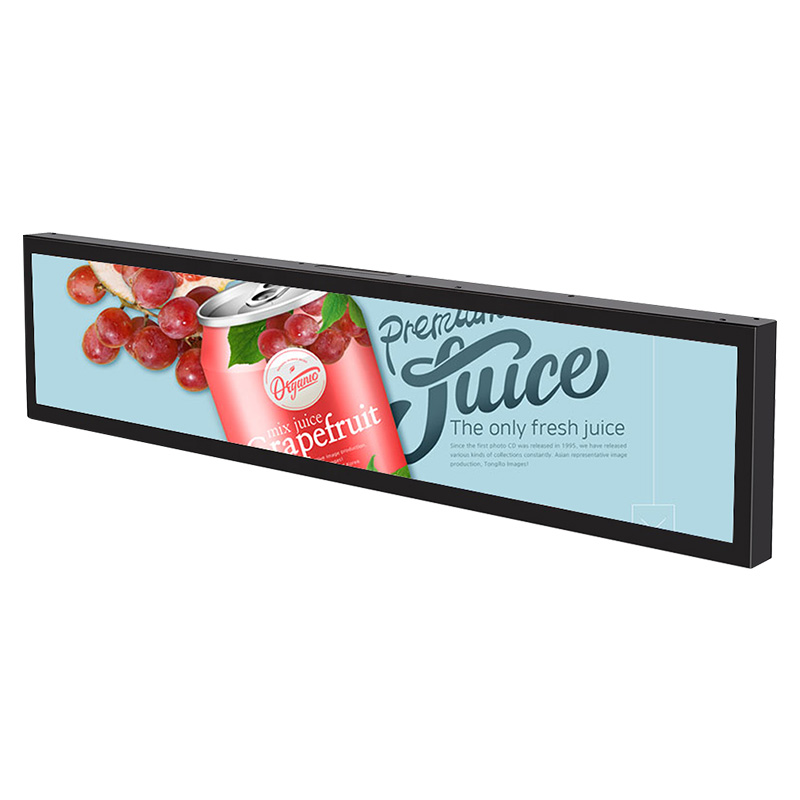 TFT Edge Shelf Supermarket Digital Signage Displays Advertising Player Kiosk Screen Stretched Bar Lcd Display