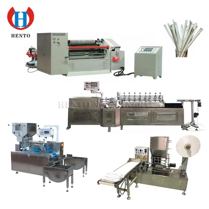 Automatic Paper Straw Individual Wrap Machine / Automatic Paper Straw Making Machine / Paper Straw for Drink Production Line