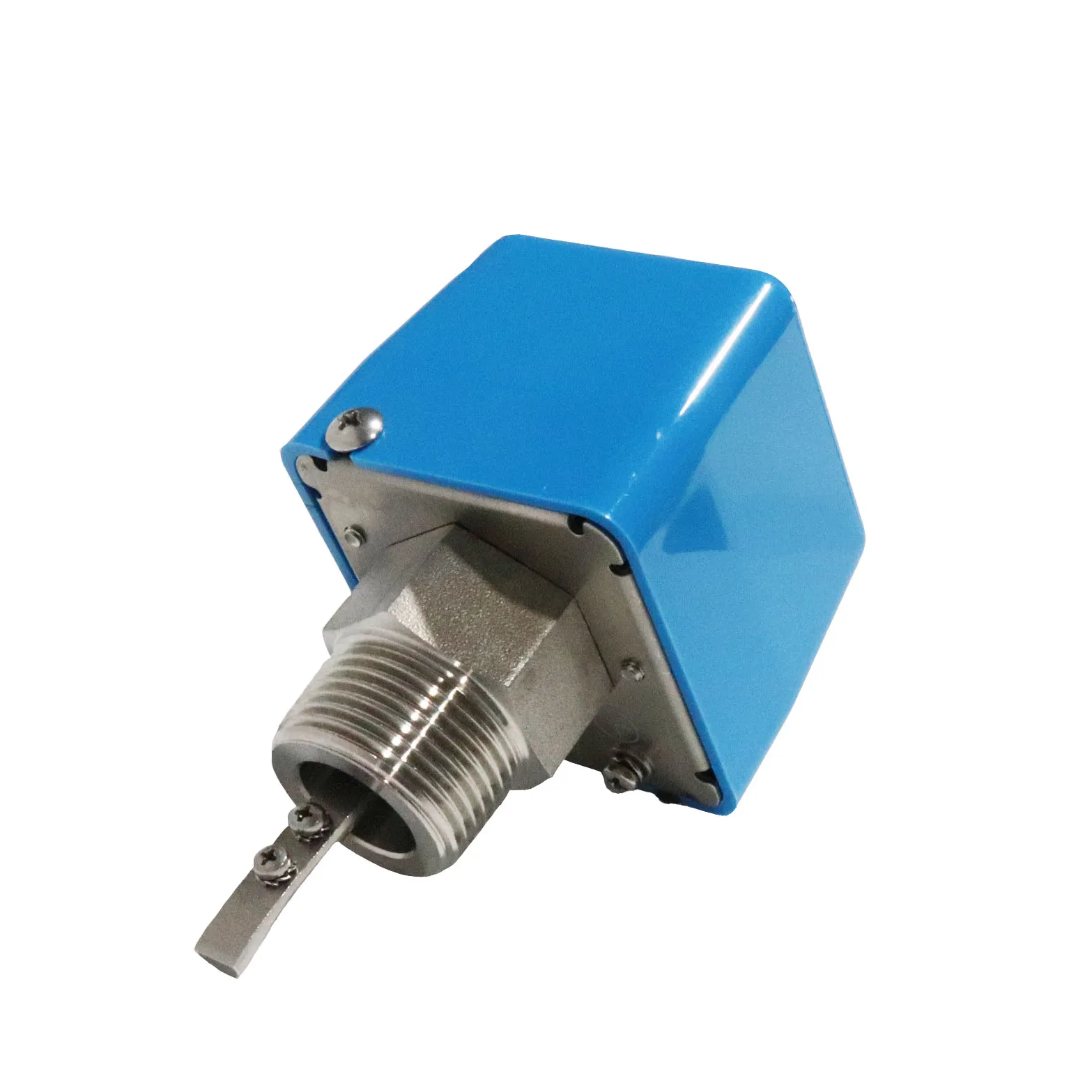 High anti-pollution ability gas-liquid dual-use type baffle type flow switch