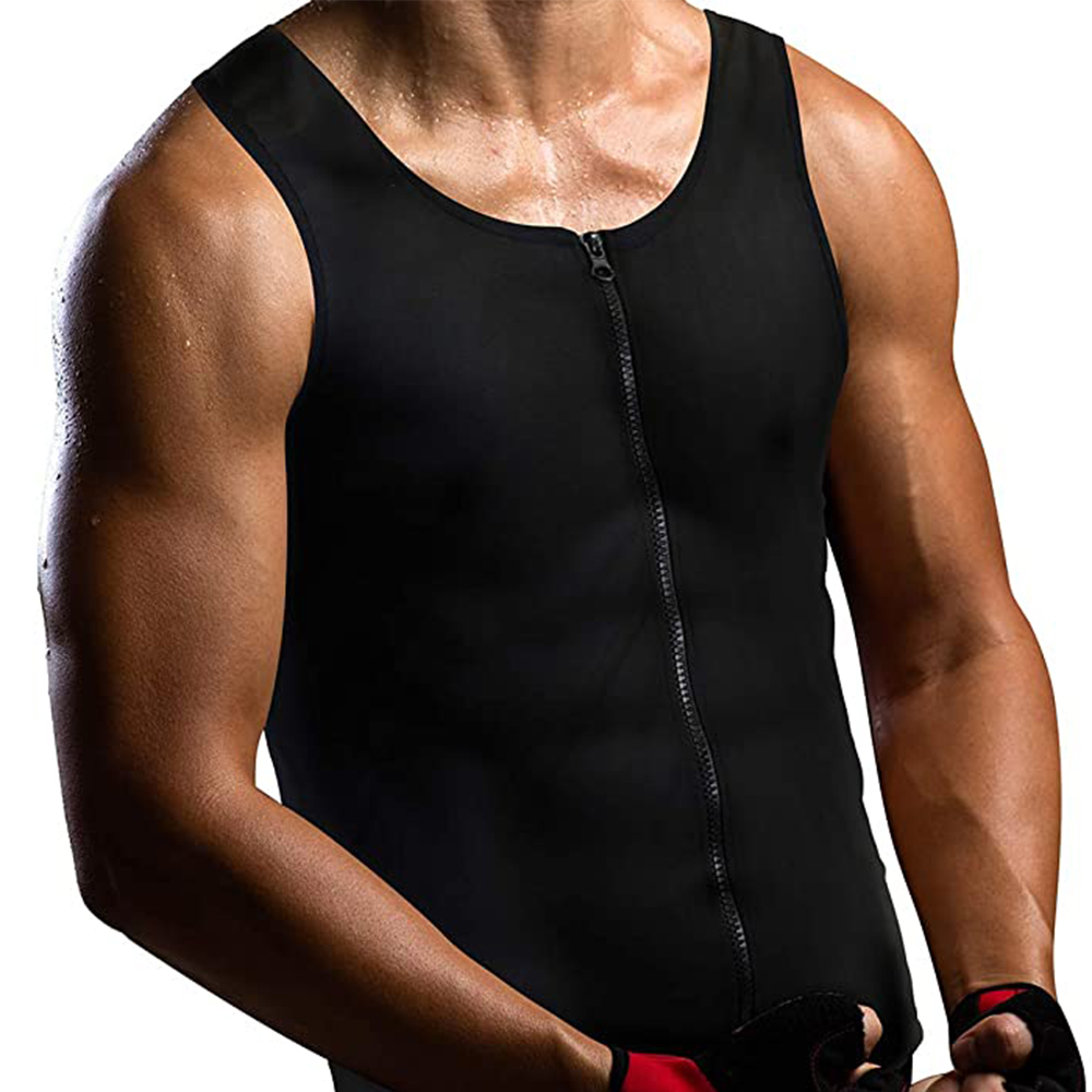 flexible weight loss clothing fitness slimming mens sweat body shaper sauna effect for bodysuit tummy shaper vest