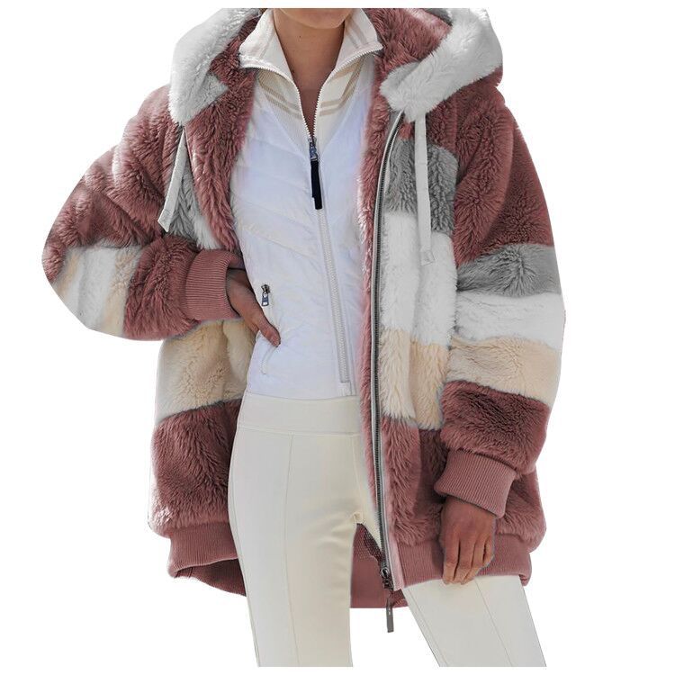 Winter And Autumn Women Coats 2021 With Hat 5XL Over Coat Women Thin Plus Size Thick Colourful Fur Coats