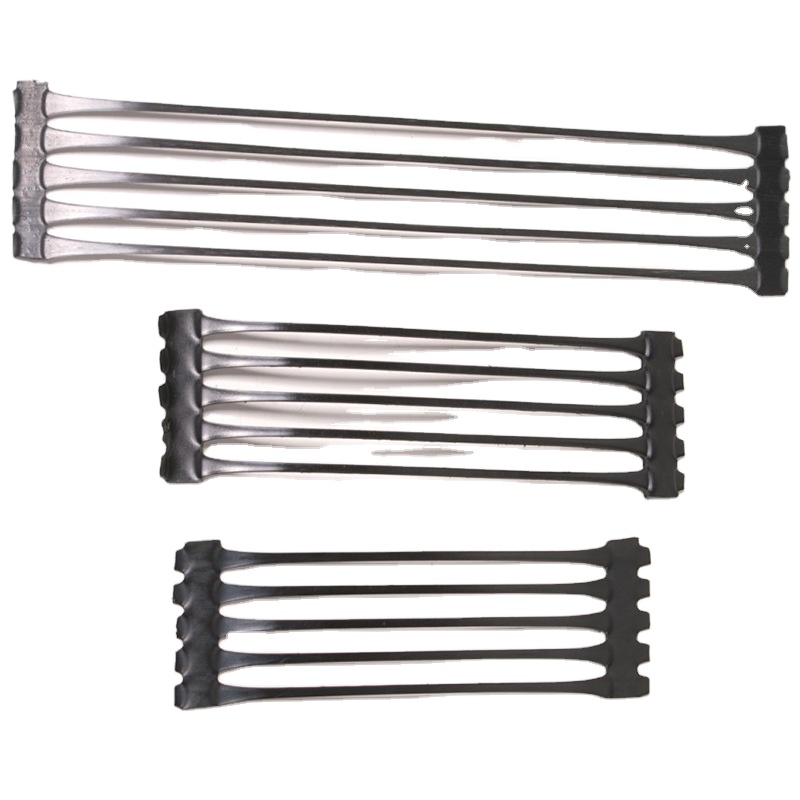 Reinforce and improve of soft foundation HDPE unidirectional plastic geogrid