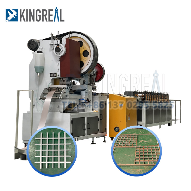 KINGREAL Aluminum Metal Open Cell Ceiling Roll Forming Machine Grilyato Ceiling Making Machine Suspended Ceiling Production Line