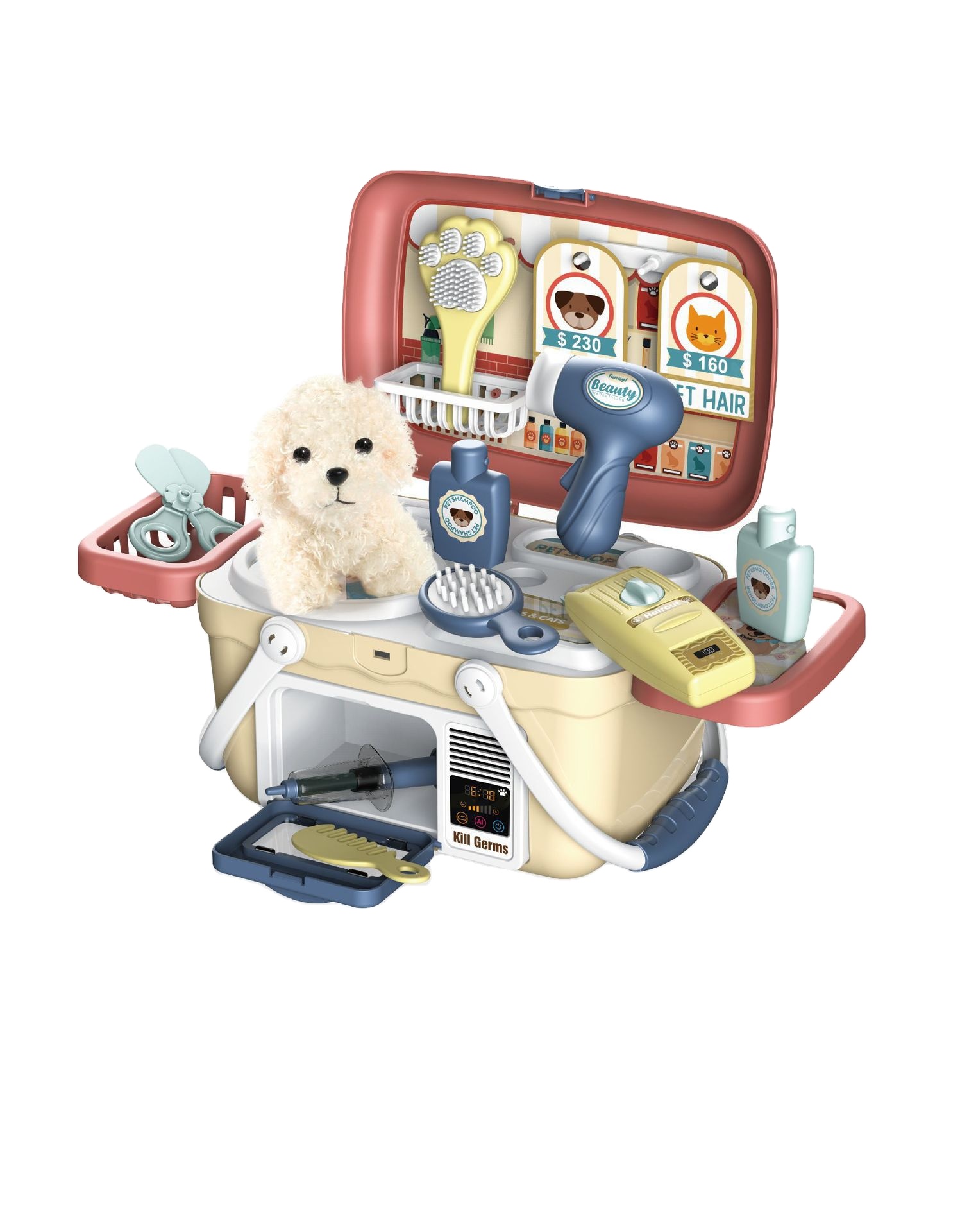 Kids Pretend Play Doctor Pet Care Toy Set Medical Kit for Toddler