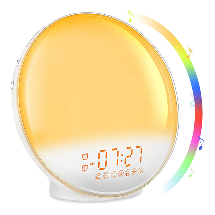 Умный Восход Wake-up светло-FM радио Wake-up Light Tuya восход солнца цвет прикроватная лампа атмосфера будильник