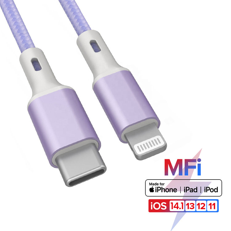 Новый чип MFi сертифицированный кабель 100% оригинал 8pin для iphone 12 MacBook PD Быстрая зарядка MFI USB кабель передачи данных Kable Transimission
