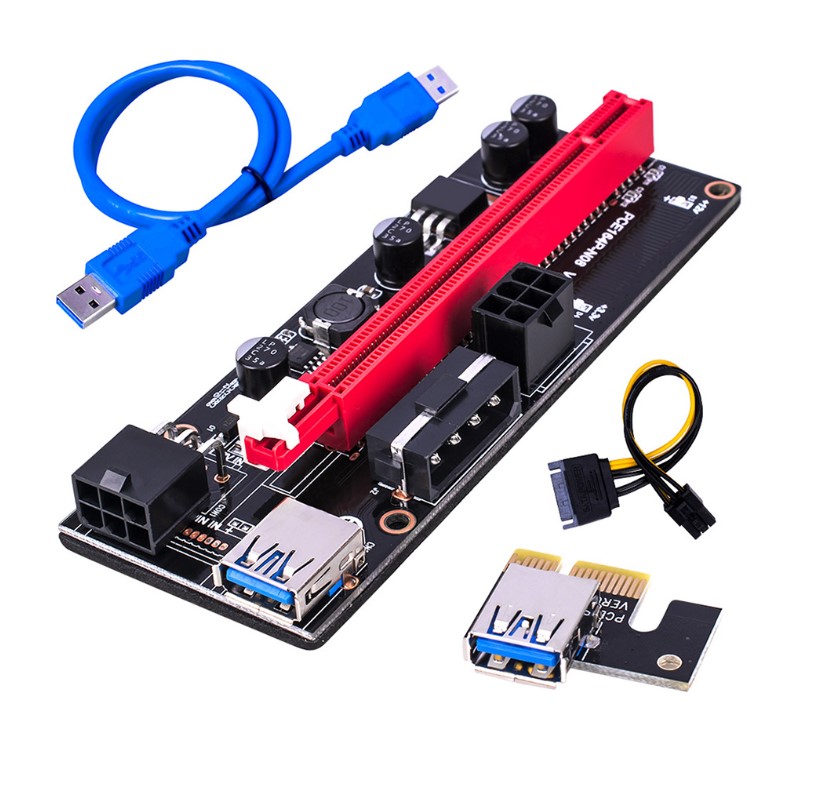 Новая плата расширения 009S PCI-E 1X до 16X карта расширения графического процессора