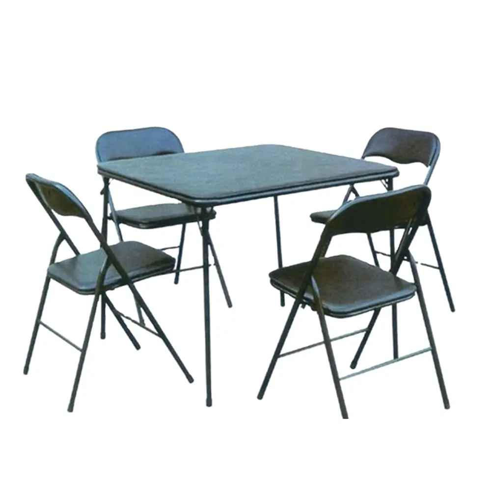 Table And Chair Set Folding Square Bridge Table And Chair Set KC-TC9
