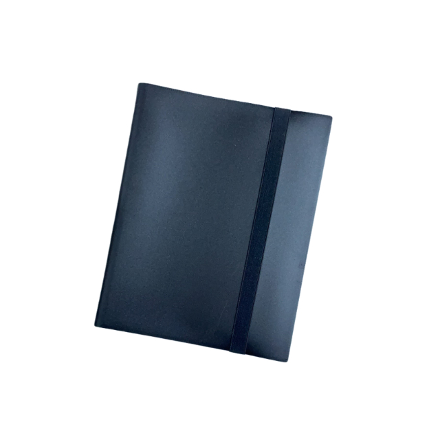 Black PP Material Card Holder Folder Binders With 9 Pockets Binder