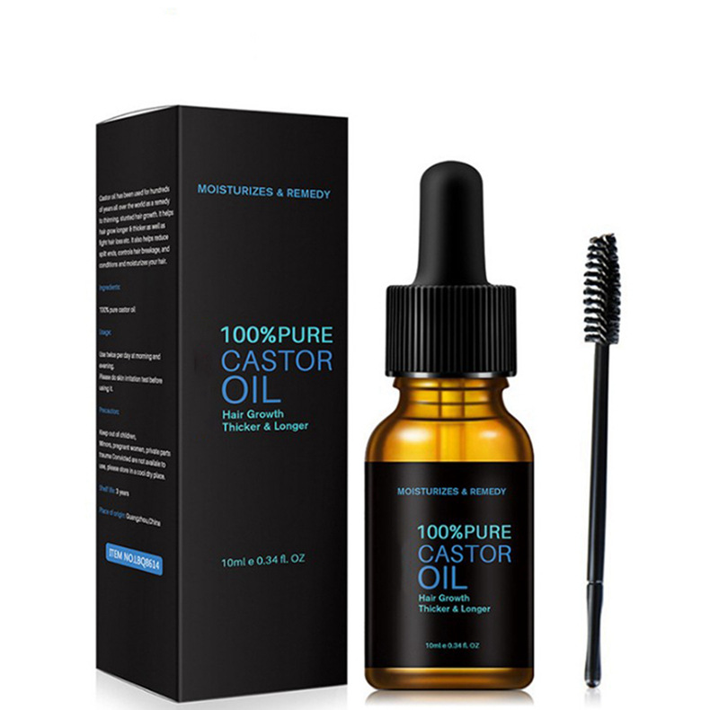 Private Label 100% Pure Organic Castor Oil Jamaican Black Castor Oil Pure For Hair Care Eyelashes And Eyebrows