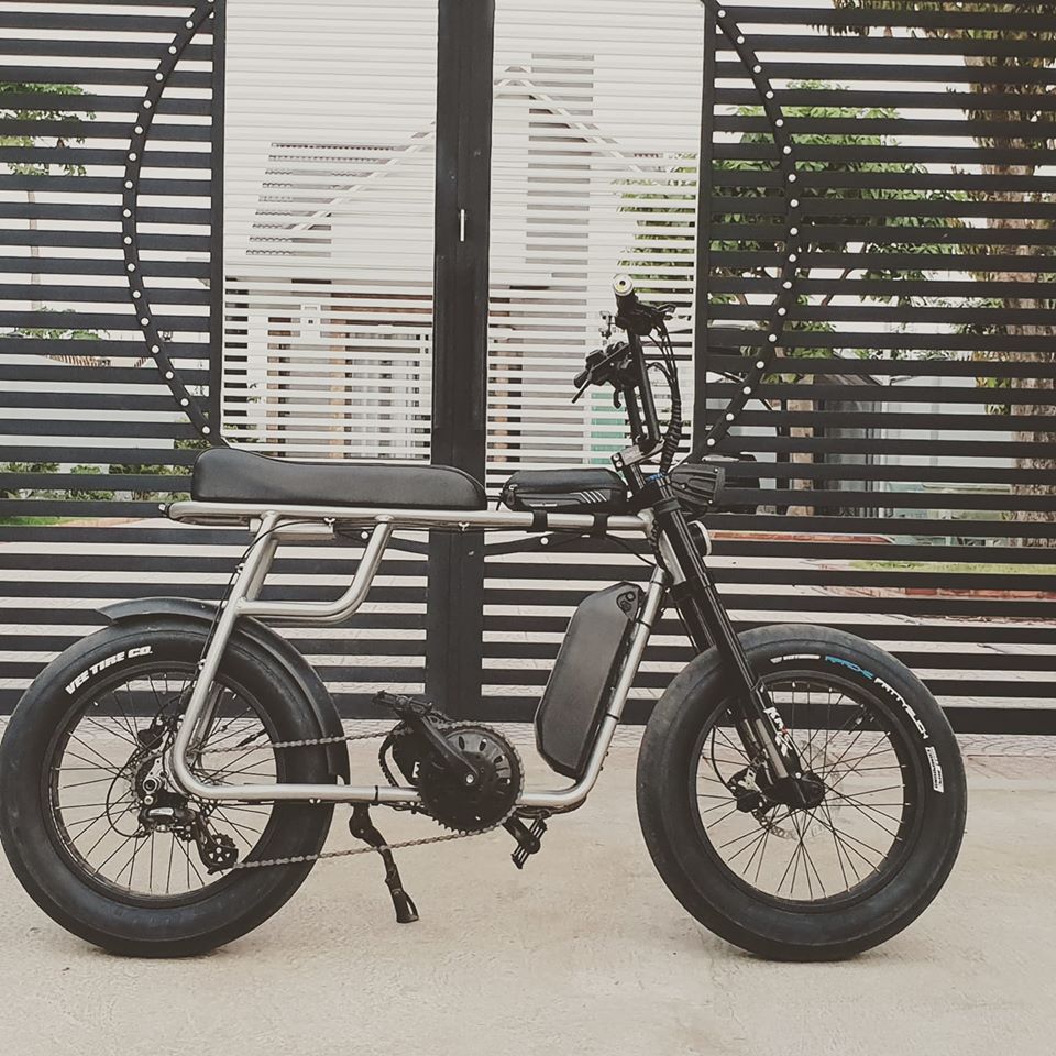 Моторный электровелосипед Марио Bafang bbshd 48 в 1000 Вт с двумя сиденьями