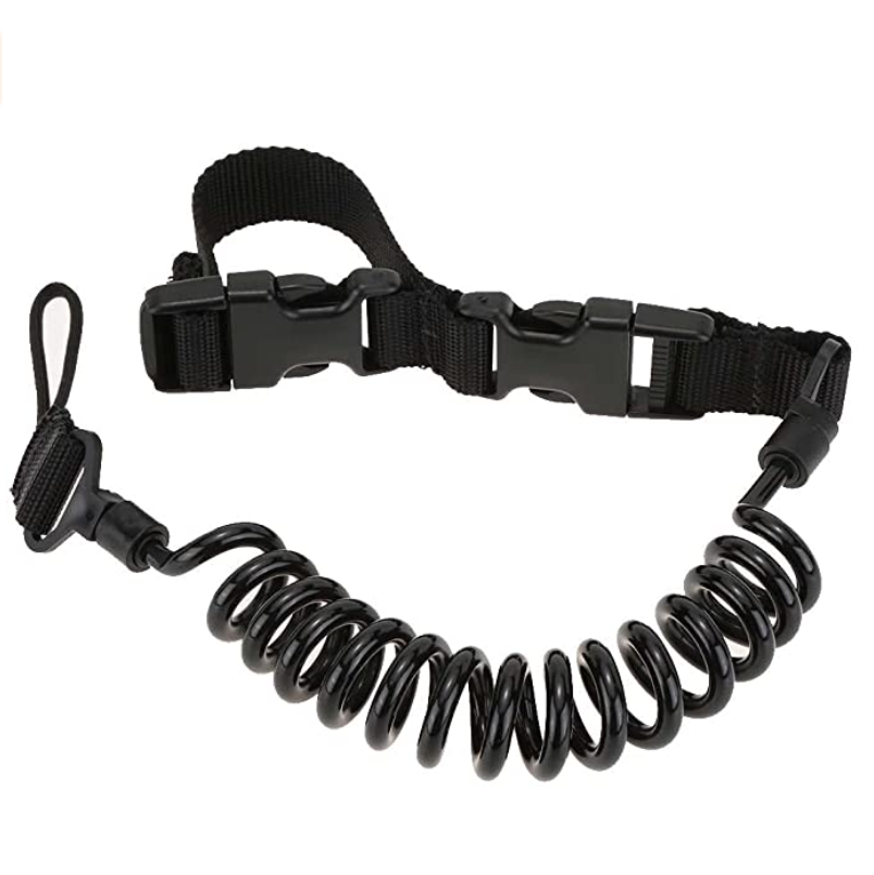 Adjustable Cheap Price Black Hand Gun Safety Secure Tactical Sling Pistol Spring Gun Lanyard