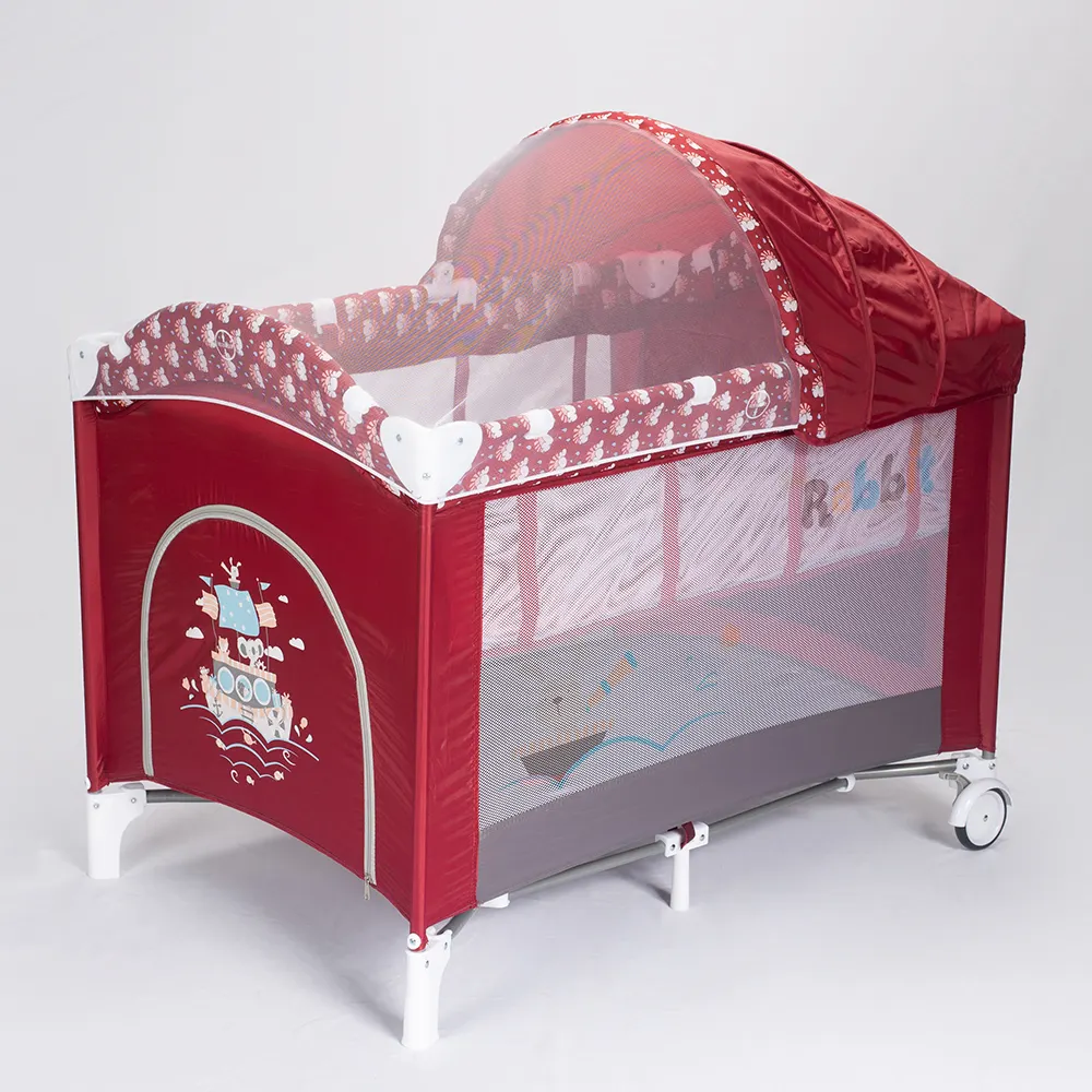 Crib Baby Crib Portable Newborn Baby Folding Travel Cradle Grid Bed Carrier Crib