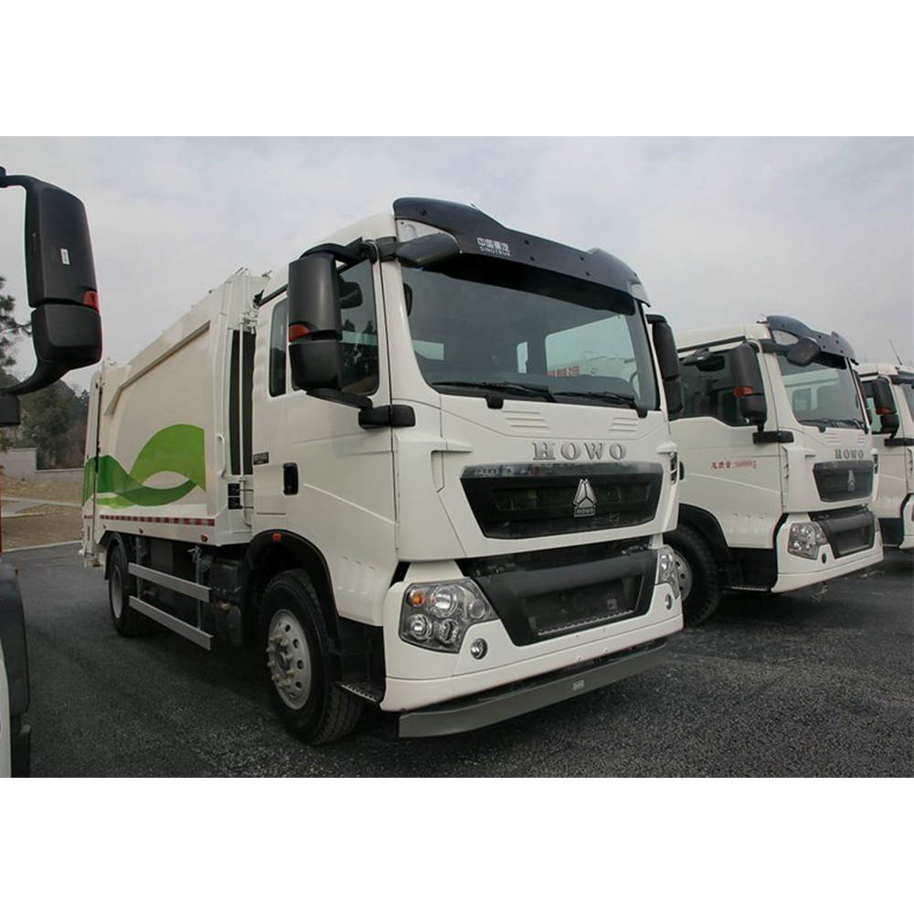 sino T5G electric 4x2 10m3 10 tons RHD Euro 2 garbage compactor truck