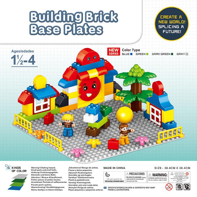 24x24 точки Duplo креативный игровой большой набор Строительных плит