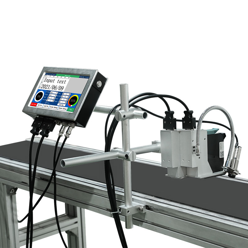 Automatic Online TIJ Thermal Inkjet Coding Machine for Plastic Bags Bottle Logo Printer Date Batch Code Lot Number Printing