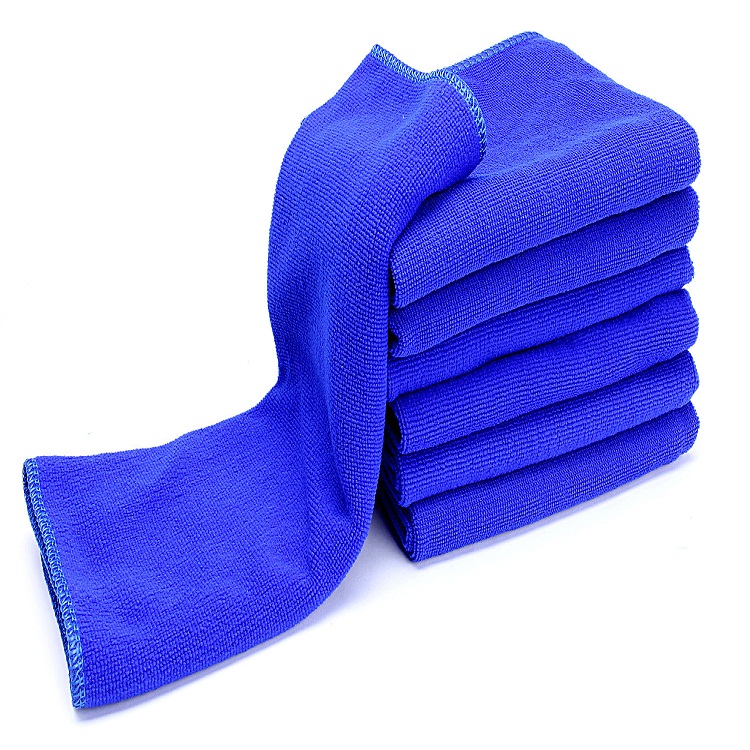 Factory supply knitting square car detailing glass buffing cleaner towels microfiber car drying towel