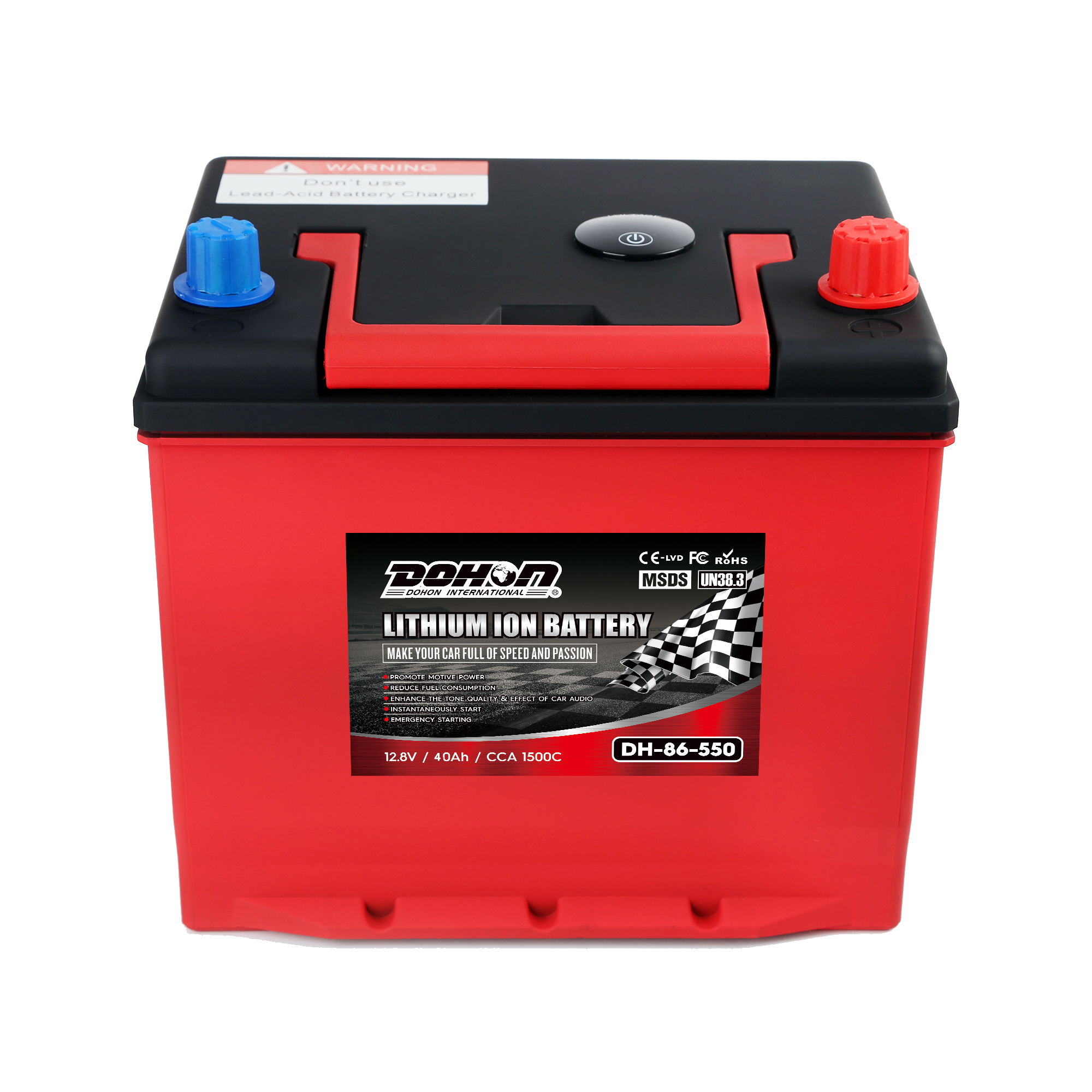 DOHON 86-550 Авто батареи CCA1000 12V 40Ah A123 сотовый автомобиль литий-Железный аккумулятор с BMS
