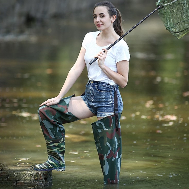Wholesale Neoprene Men's 5mm Camouflage Chest Breathable Neoprene Fishing Wader