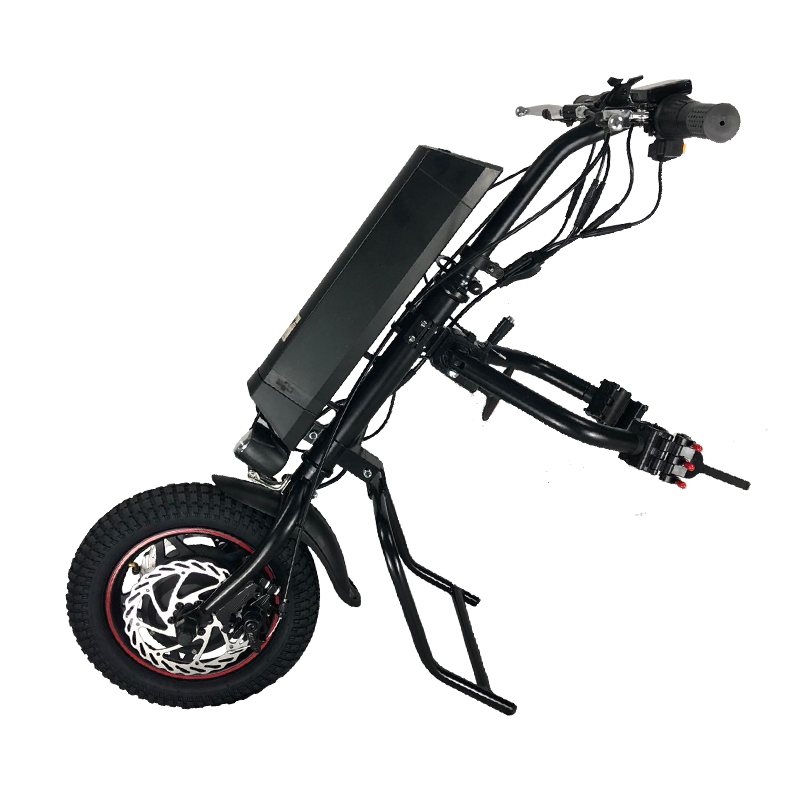 CE EN15194 Утвержденный 36v 250w переднего приводного 12 ''дюйма спереди и сзади функция прикрепляемые Электрический handcycle для инвалидного кресла