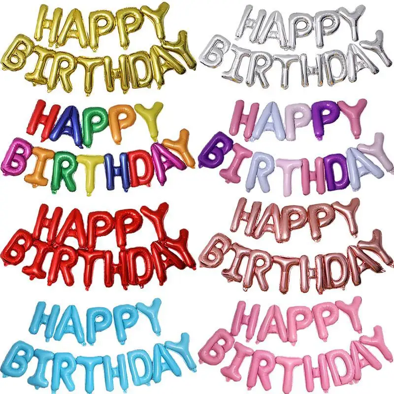 13pcs Happy Birthday Theme Character Party Decoration Balloons Set Cartoon Foil Ballons Birthday Party Decorations