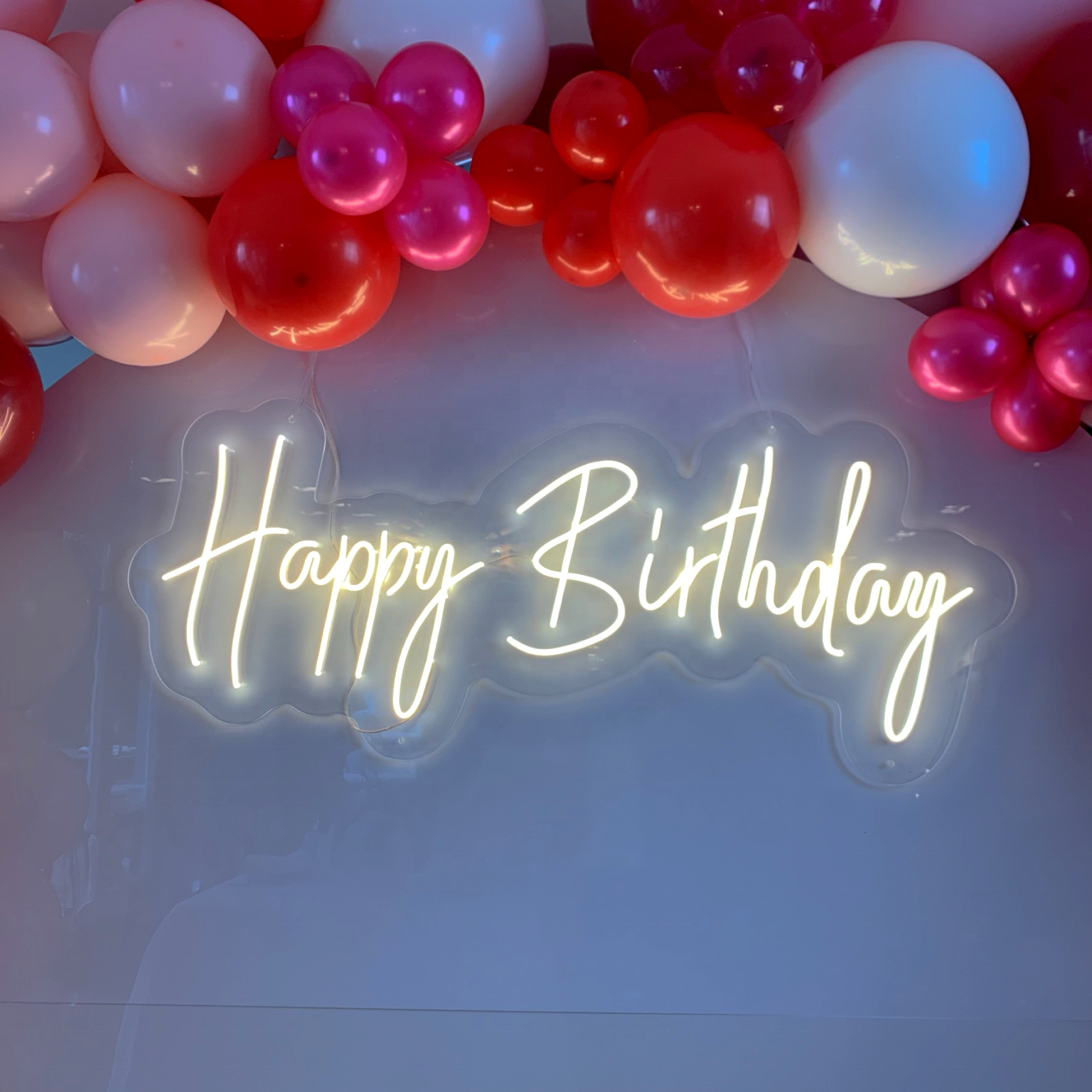 China personalised 2nd generation flex neon letters led happy birthday home neon sign