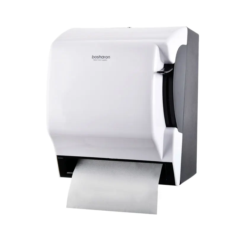 Bathroom Toilet Automatic Autocut Wall Mounted Hand Jumbo Napkin Roll Paper Towel Dispenser Tissue Holder Paper Towel Dispenser