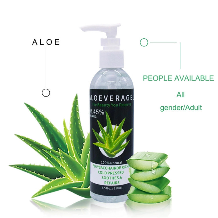 Custom Logo Skin Lightening Smoothing Aloe Vera Gel Bulk Private Label 100% Pure Natural Organic Gel Aloe Vera