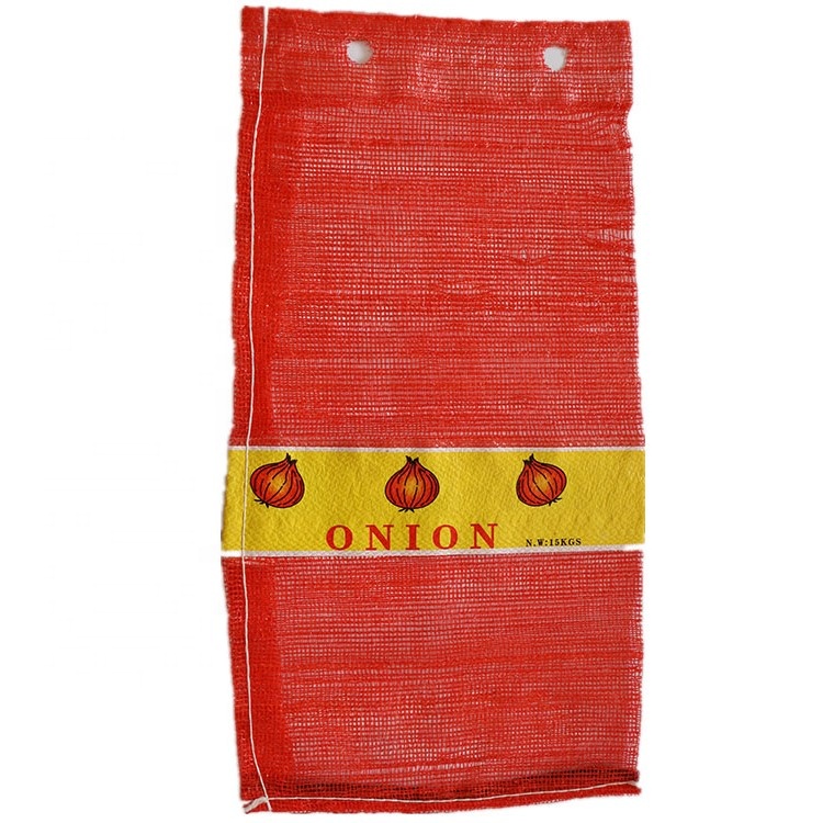 hot sale L-type sewing mesh bag for potato garlic onion carrot cabbage grapefruit with drawstring net bags