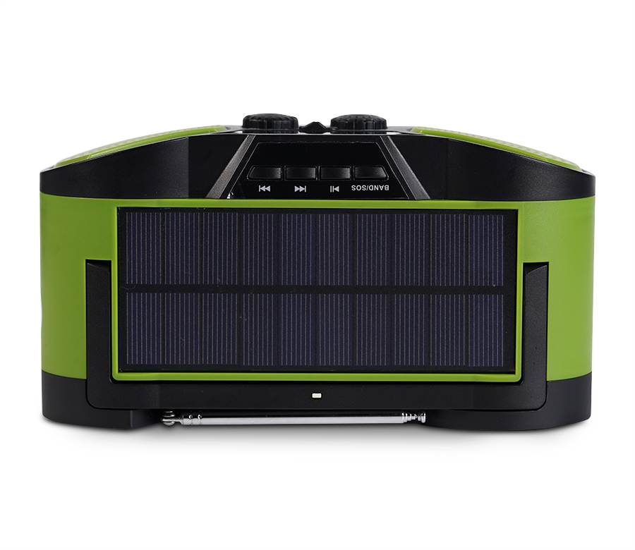solar powered mp3 player survival kit flashlight emergency radio