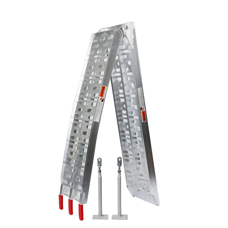 Folding Aluminum ATV Loading Ramp with leg