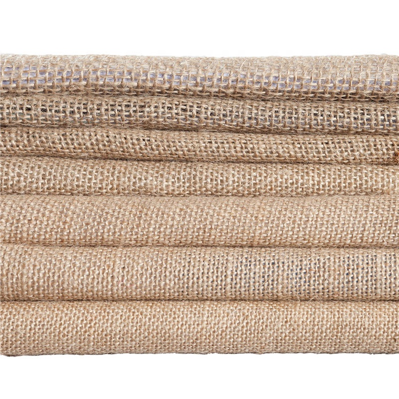 Wholesale Natural burlap Eco-friendly Jute Fabric table cloth for packing bags