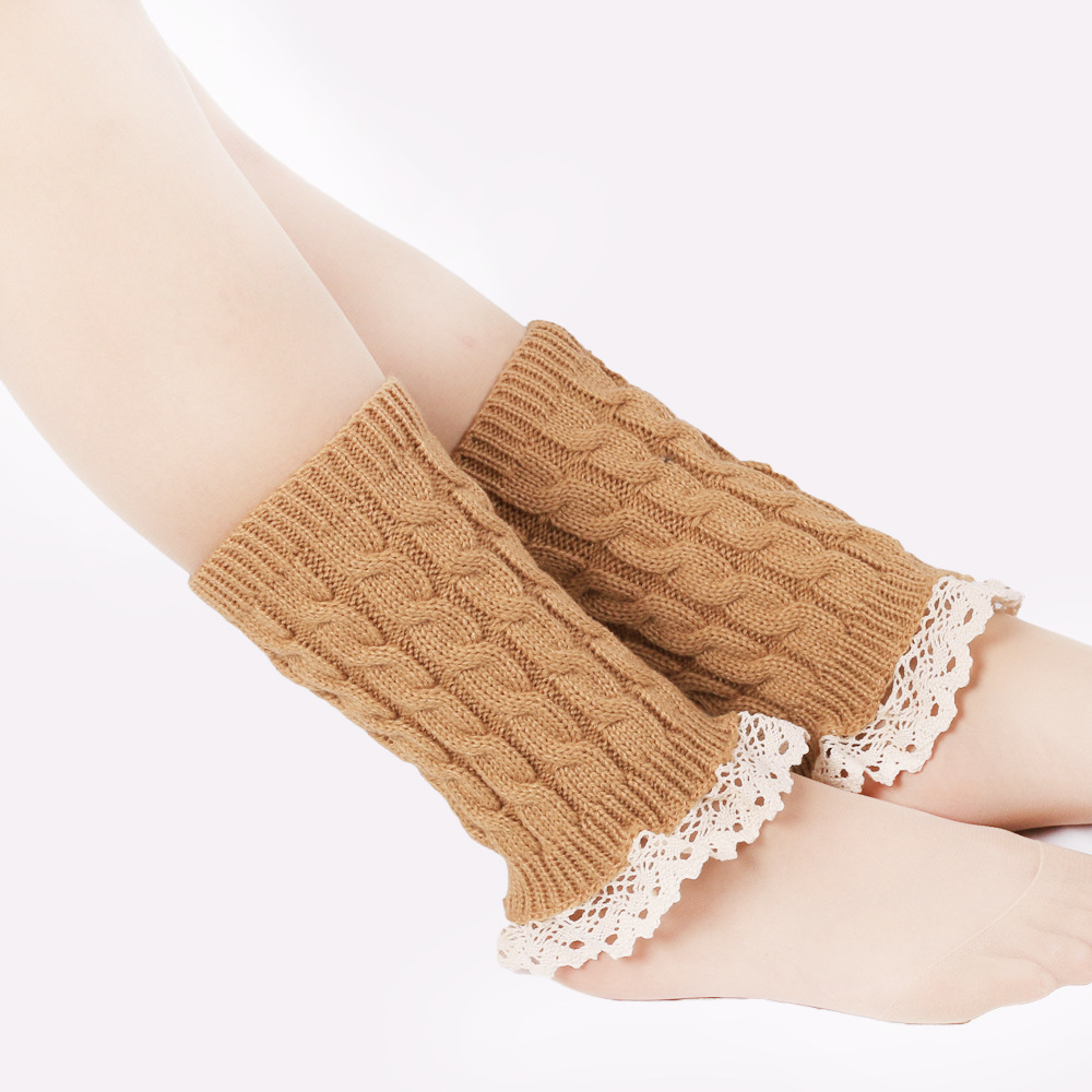 Korean style cute acrylic lace knit socks