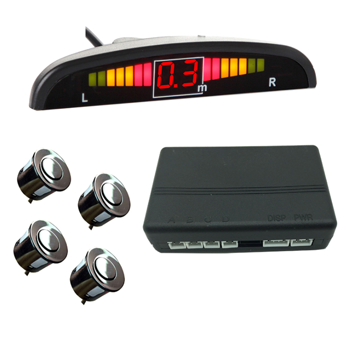 Hot sale Car Automobile Motor vehicle spare parts 12V 8 Probe LED display Buzzer front rear Car reverse sensor